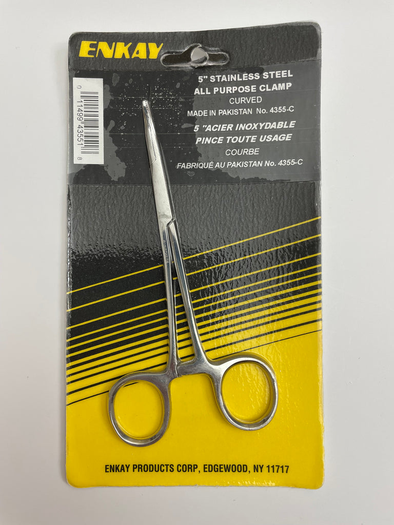 Enkay Curved or Straight Hemostat Clamps 4.5"